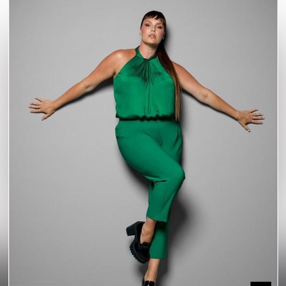 Torrid Satin Knot Front High Neck Tank - Picture 5 of 9